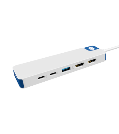 Hyper HyperDrive Flex 9 Port Dual 4K HDMI Dock, White/Blue | HD4103BUGL | HDMI ports quantity 2