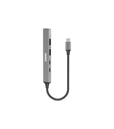 PORT CONNECT | USB-C Hub with 4 USB ports, 1X USB-C, 100W