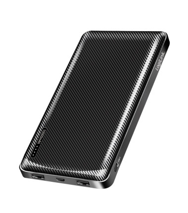 Logilink Power bank, Li-Po, 2x USB-A, USB-C | PA0316 | 10000 mAh | Black