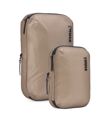 Thule | Compression Cube Set, Small/Medium | Packing Cube | Gentle Beige