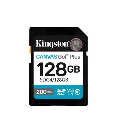 Kingston | Canvas Go! Plus | 128 GB | SD | Flash memory class Class 10, UHS-I, U3, V30