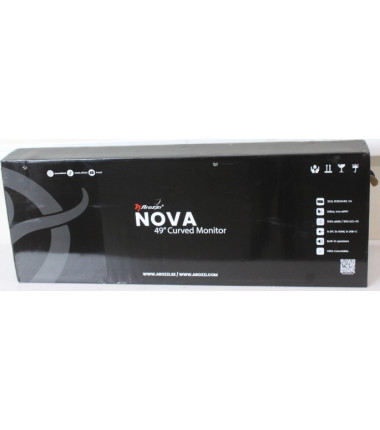 SALE OUT. Arozzi Nova 49" VA, 165Hz - White | Arozzi Nova | 49 " | VA | 32:9 | 165 Hz | 4 ms | 5120 x 1440 pixels | 350 cd/m² | 