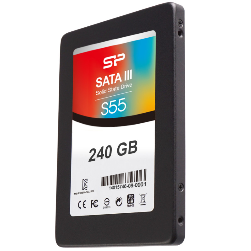 Silicon Power | Slim S55 | 240 GB | Solid-state drive interface SATA | Read speed 550 MB/s | Write speed 450 MB/s