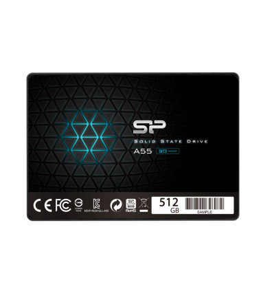 Silicon Power | A55 | 512 GB | SSD form factor 2.5" | Solid-state drive interface SATA | Read speed 560 MB/s | Write speed 530 M