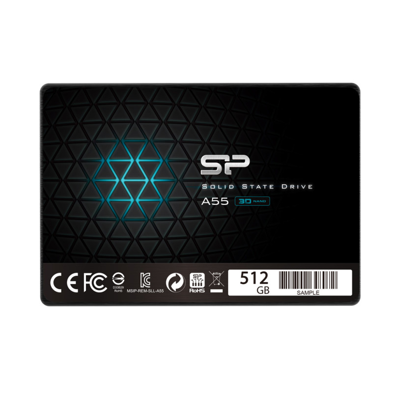 Silicon Power | A55 | 512 GB | SSD form factor 2.5" | Solid-state drive interface SATA | Read speed 560 MB/s | Write speed 530 M
