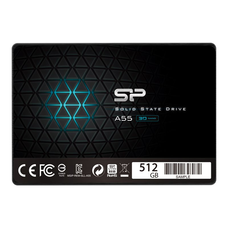 Silicon Power | A55 | 512 GB | SSD form factor 2.5" | Solid-state drive interface SATA | Read speed 560 MB/s | Write speed 530 M