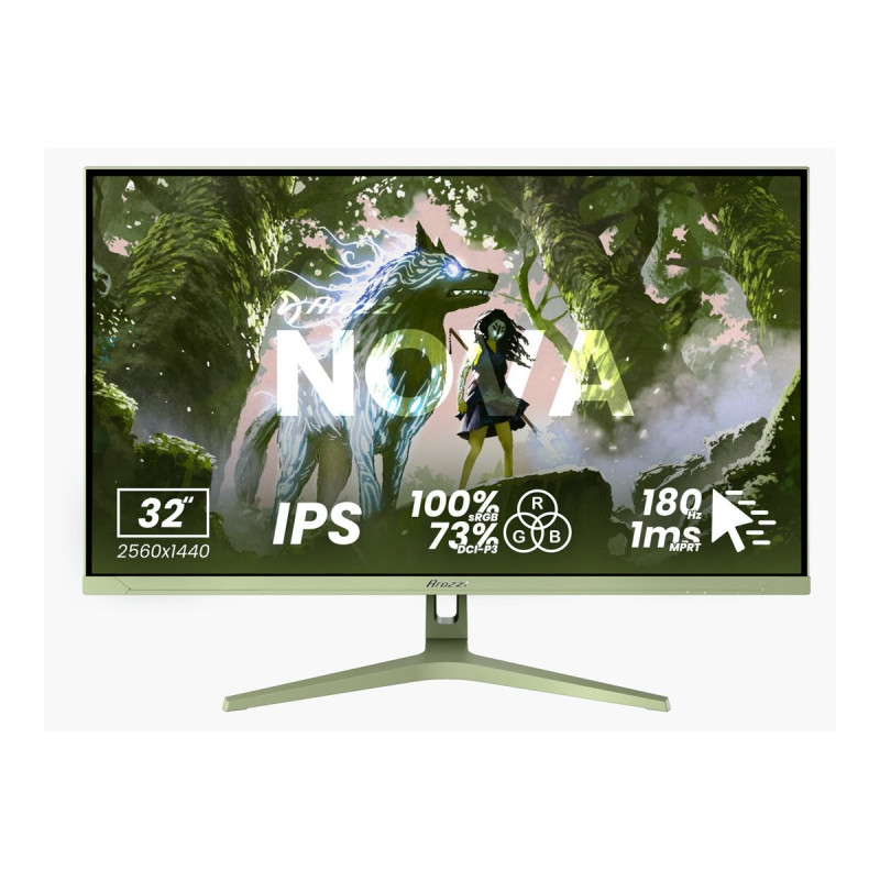 Arozzi | Nova | 27 " | IPS | QHD | 16:9 | 180 Hz | 1 ms | 2560 x 1440 pixels | 350 cd/m² | HDMI ports quantity 2 | Forest Green