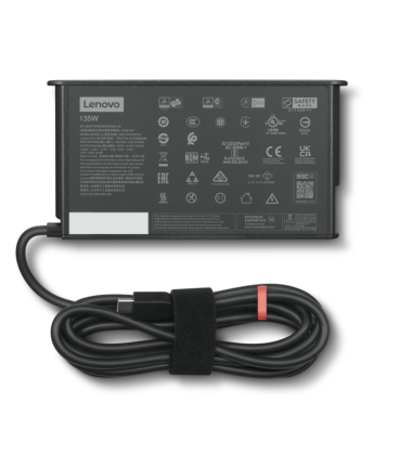 Lenovo originalus įkroviklis USB-C 135w adl135ysdc3a etiketes vaizdas