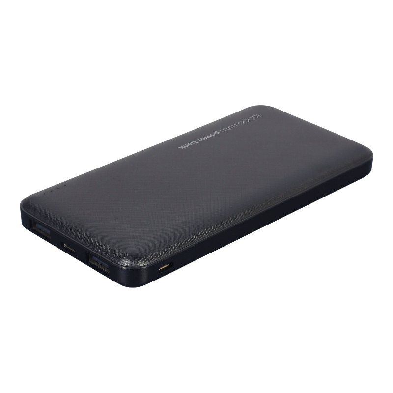 Gembird | Power Bank | PB10-02 | 10000 mAh | 2 x USB-AF | Black Gembird | Power Bank | PB10-02 | 10000 mAh | 2 x USB-AF | Black