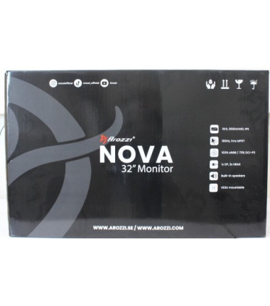 SALE OUT. Arozzi Nova 32" IPS, 180Hz, Computer Monitor - Forest Green | Arozzi | Nova | 32 " | IPS | QHD | 16:9 | 180 Hz | 1 ms 