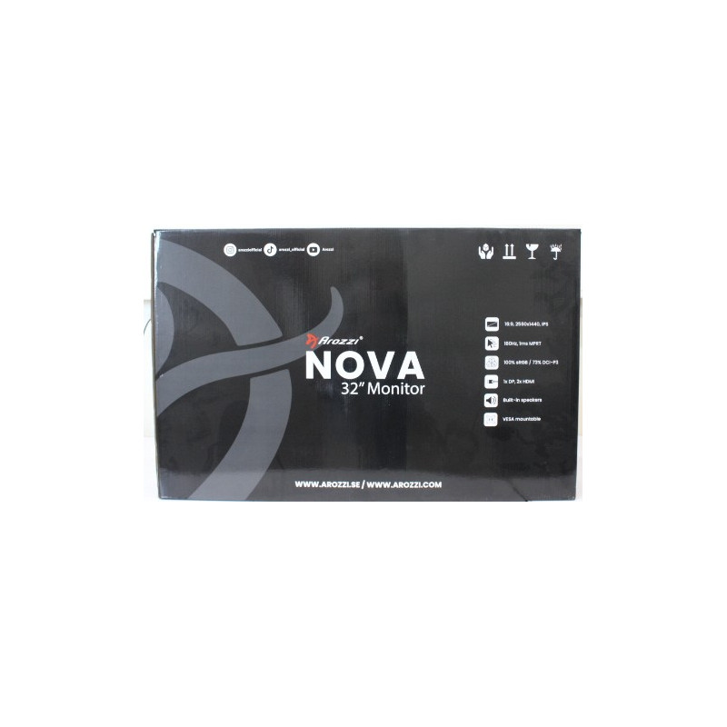 SALE OUT. Arozzi Nova 32" IPS, 180Hz, Computer Monitor - Forest Green | Arozzi | Nova | 32 " | IPS | QHD | 16:9 | 180 Hz | 1 ms 