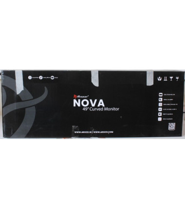 SALE OUT. Arozzi Nova 49" VA, 165Hz - Black | Arozzi | Nova | 49 " | VA | 32:9 | 165 Hz | 4 ms | 5120 x 1440 pixels | 350 cd/m² 