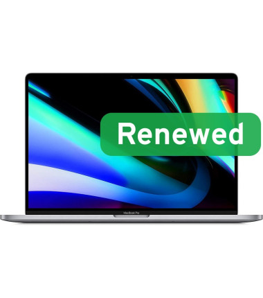 Apple Renewed Grade B | MacBook Pro 16 A2141 | 16 " | i9-9880H | 16 GB | SSD | 1000 GB | AMD Radeon Pro 5500M Graphics | macOS |