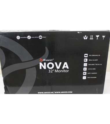 SALE OUT. Arozzi Nova 32" IPS, 180Hz, Computer Monitor - Purple | SALE OUT. Nova | 32 " | IPS | QHD | 16:9 | 180 Hz | 1 ms | 256