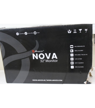 SALE OUT. Arozzi Nova 32" IPS, 180Hz, Computer Monitor - Purple | SALE OUT. Nova | 32 " | IPS | QHD | 16:9 | 180 Hz | 1 ms | 256
