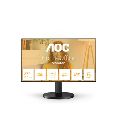 AOC 27B3HA2 | 27 " | IPS | 16:9 | 100 Hz | 1 ms | 1920 x 1080 pixels | 250 cd/m² | HDMI ports quantity 1 | Black | Warranty 24 m