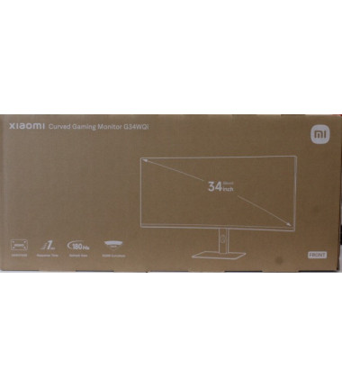 SALE OUT. | Xiaomi | G34WQi | 34 " | WQHD | 21:9 | 180 Hz | 1 ms | 3440 x 1440 pixels | 350 cd/m² | HDMI ports quantity 2 | Blac