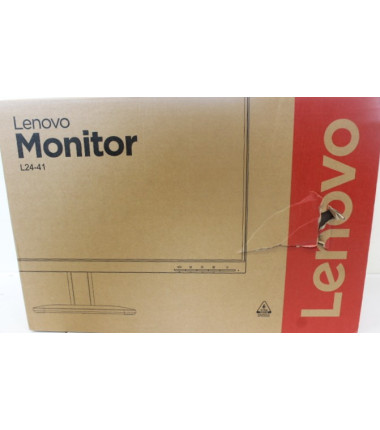 SALE OUT. Lenovo L24-41 23.8 IPS 1920x1080/16:9/250 nits/HDMI/Raven Black/3Y Warranty | Lenovo L24-41 | 23.8 " | IPS | FHD | 16: