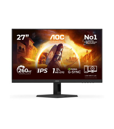 AOC 27G4ZRE | 27 " | Fast IPS | FHD | 16:9 | 260 Hz | 1 ms | 1920 x 1080 pixels | 300 cd/m² | HDMI ports quantity 2 | Black