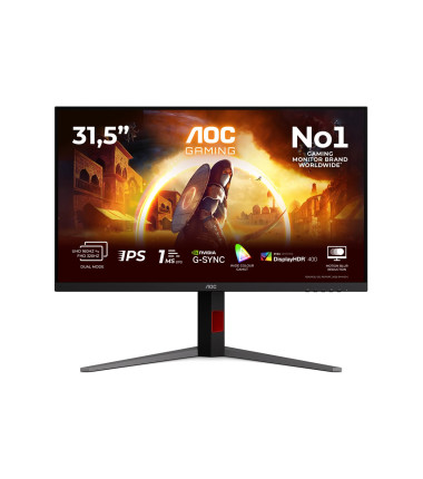 AOC U32G4U | 32 " | Fast IPS | UHD | 16:9 | 160 Hz | 1 ms | 3840 x 2160 pixels | 450 cd/m² | HDMI ports quantity 2 | Black