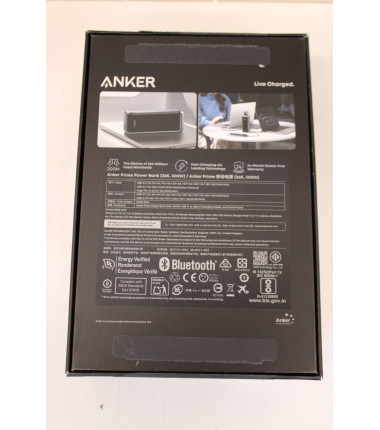 SALE OUT. Anker Prime power bank - USB, 2 x USB-C - 300 Watt | 26250 mAh | Black | UNPACKED, SMALL SCRATCHED ON TOP EDGE