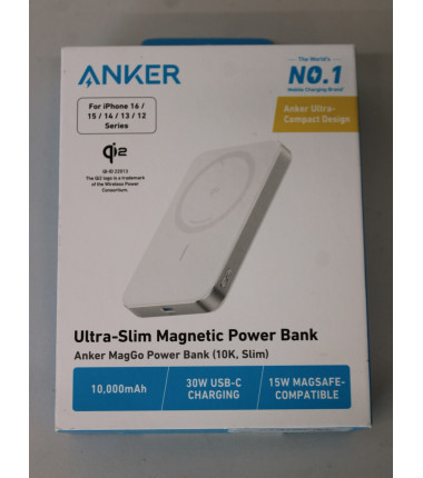 SALE OUT. Anker Power Bank | MagGo | 10000 mAh | White | DEMO
