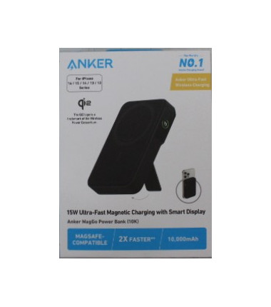 SALE OUT. | Anker 633 Magnetic Wireless Power Bank with 27W USB C port | A1654G11 | 10000 mAh | Black | DAMAGED PACKAGING, DEMO