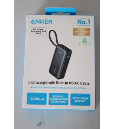 SALE OUT. Anker 545 Nano Power Bank | A1259G11 | 10000 mAh | Black | DEMO