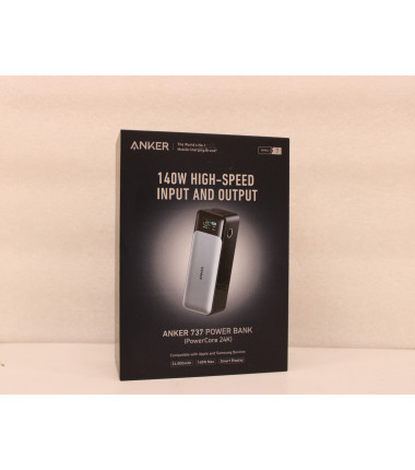 SALE OUT. Anker 737 Power Bank Gen 2 B2C - UN Black Iteration 1 | A1289011 | 24000 mAh | Black | DEMO