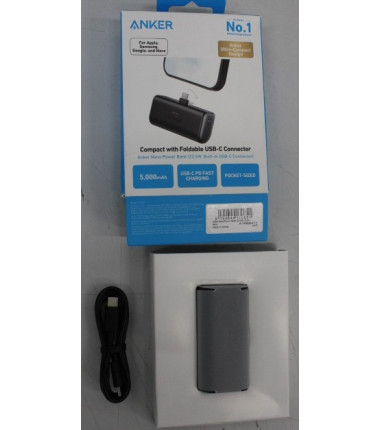 SALE OUT. Anker Nano Power Bank Built-In with USB-C Connector | A1653H11 | 5000 mAh | Black | DEMO