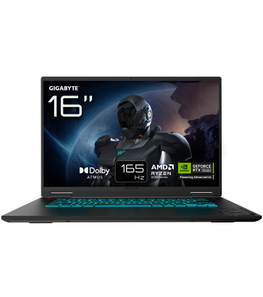 Gigabyte GAMING A16 3VHK3EEC93SH 16" QHD+ AMD R7 260/16GB/512GB/RTX 5060/Win11 Home/ENG kbd/2Y Warranty | Gigabyte