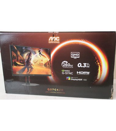 SALE OUT. AOC Gaming Q27G4ZR 27", 2560x1440/1ms/400cd/m², HDMI, DisplayPort, Headphone Out | SALE OUT. AOC | Q27G4ZR | 27 " | Fa