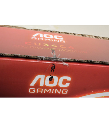 SALE OUT. AOC CU34G4 Curved 34" 3440x1440/21:9/1ms HDMI, DisplayPort, USB, Audio out | SALE OUT. AOC | CU34G4 | 34 " | Fast VA |