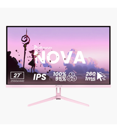 Arozzi Nova 27" IPS, 260Hz, Computer Monitor - Pink