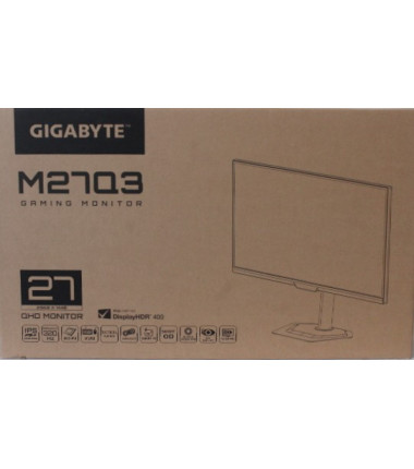 SALE OUT. Gigabyte Gaming Monitor 27" M27Q3 EK | SALE OUT. | Gigabyte M27Q3 EK | 27 " | IPS | QHD | 300 Hz | 1 ms | 2560 x 1440 