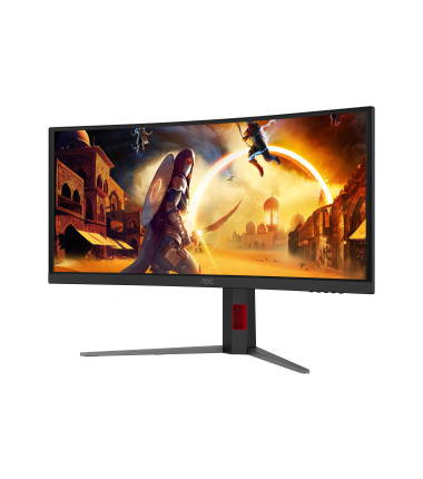 AOC CU34G4CA | 34 " | Fast VA | WQHD | 21:9 | 180 Hz | 1 ms | 3440 x 1440 pixels | 450 cd/m² | HDMI ports quantity 2 | Black