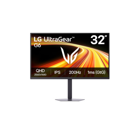 LG 32G620B-B UltraGear | 32 " | IPS | QHD | 16:9 | 200 Hz | 1 ms | 2560 x 1440 pixels | 300 cd/m² | HDMI ports quantity 2