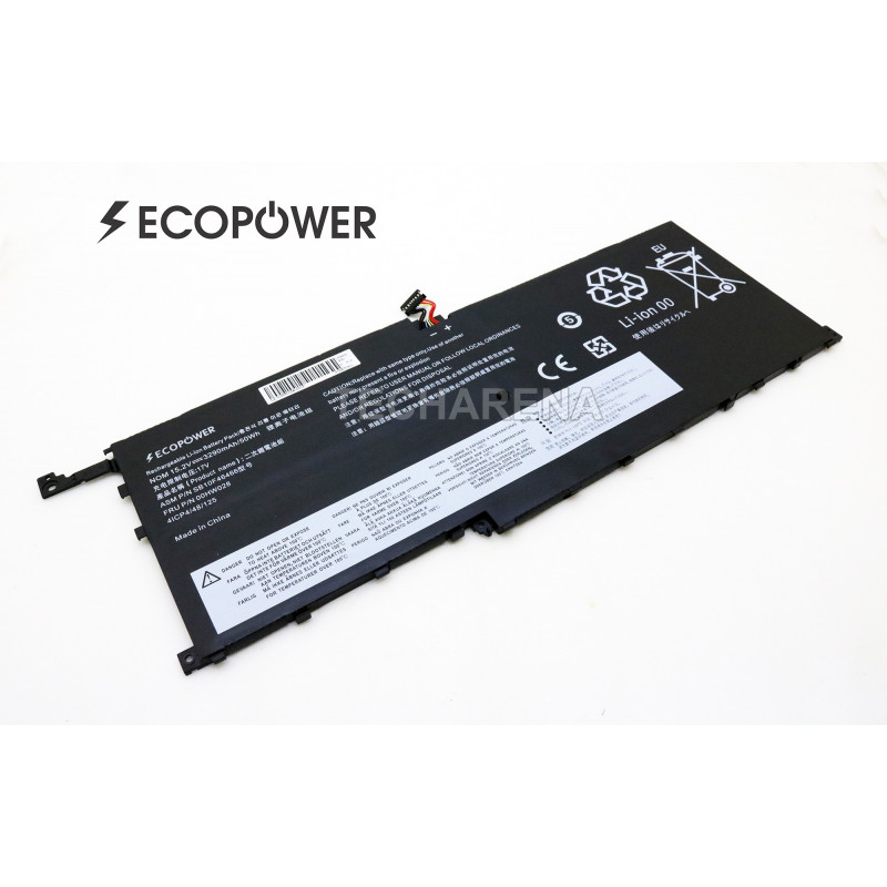 Lenovo battery 00HW028 SB10F46466 ThinkPad X1 Carbon 4th gen, X1 Yoga 1st 2nd gen 3290mAh 50Wh GC