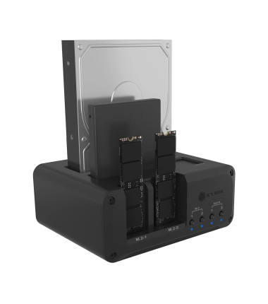 Raidsonic 4-bay Enclosure for 2x M.2 NVMe and 2x 2.5"/3.5" HDD/SSD | IB-2925MS-CU31
