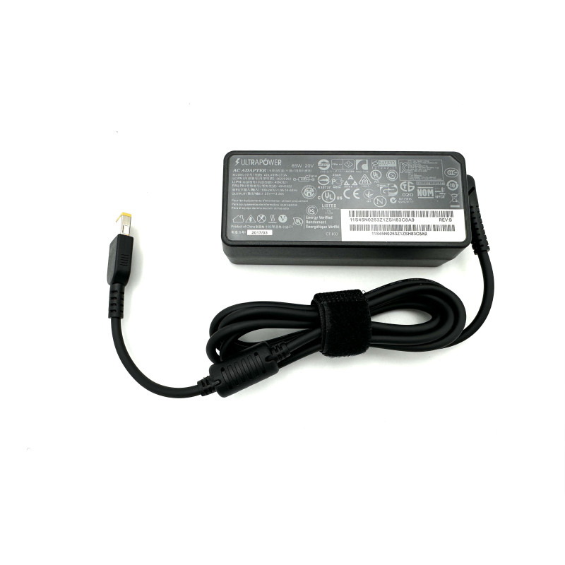 Lenovo įkroviklis 20v 3.25a 65w slim tip UltraPower etiketės vaizdas