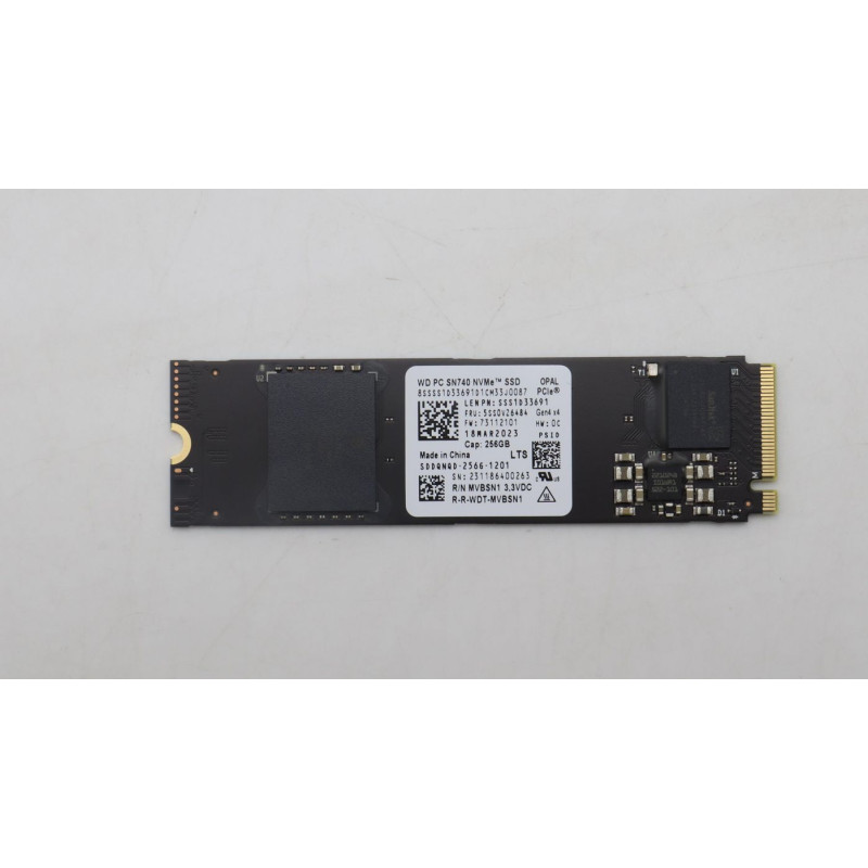 256GB M.2 NVMe SSD with PCIe 256GB M.2 NVMe SSD with PCIe