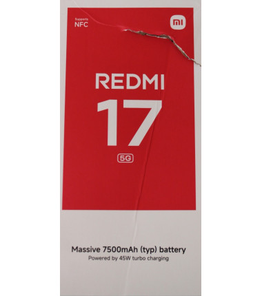 SALE OUT. Xiaomi Redmi 17 5G (Black) Dual SIM 6.9" LCD 1600x720/2.4GHz&1.8GHz,128GB,4GB RAM/Android 16,WiFi,BT,5G,MZB0PC8EU | SA