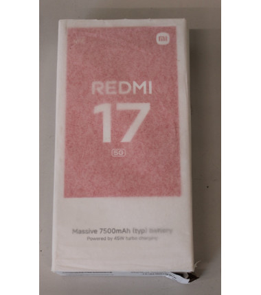 SALE OUT. Xiaomi Redmi 17 5G | Blue | 6.9 " | LCD | 1600 x 720 pixels | Qualcomm | Snapdragon 4 Gen 5 | Internal RAM 4 GB | 128 