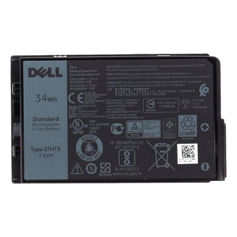 Dell J82G5 Battery 34WHR 2 Cell Lith-Ion