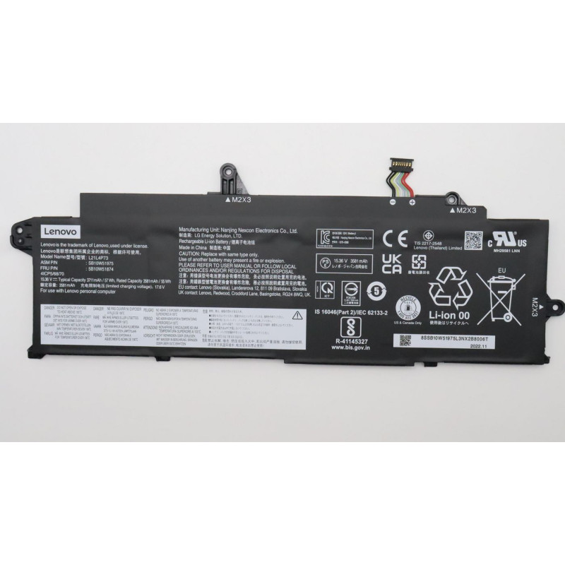 Lenovo 5B10W51874 57Wh Internal lithium-ion Lenovo 5B10W51874 57Wh Internal lithium-ion