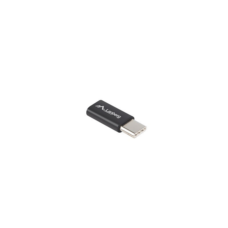Lanberg adapteris USB Type-C USB-C - micro USB 2.0, juodas