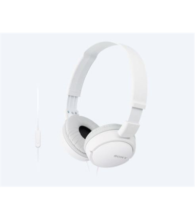 Sony | MDR-ZX110APW.CE7 | Wired | On-Ear | Microphone | White
