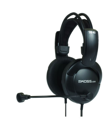 Koss | Headphones | SB40 | Wired | On-Ear | Microphone | Black