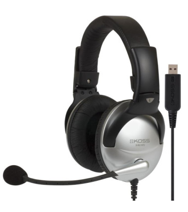 Koss | Gaming headphones | SB45 USB | Wired | On-Ear | Microphone | Silver/Black | Noise canceling