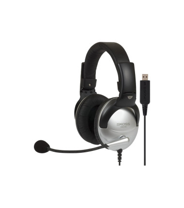 Koss | Gaming headphones | SB45 USB | Wired | On-Ear | Microphone | Silver/Black | Noise canceling